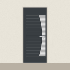 Porte d’entrée Antarès sur mesure PVC ou alu, prix en ligne | A2T