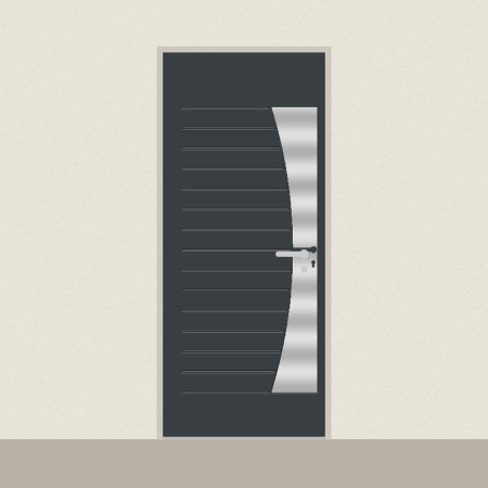 Porte d’entrée Antarès sur mesure PVC ou alu, prix en ligne | A2T