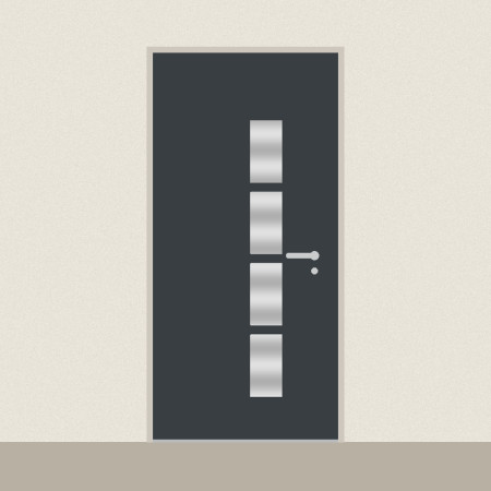 Porte d’entrée Castor sur mesure PVC ou alu, prix en ligne | A2T