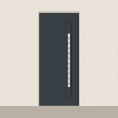 Porte d’entrée Polaris sur mesure PVC ou alu, prix en ligne | A2T