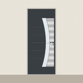 Porte d’entrée Régulus sur mesure PVC ou alu, prix en ligne | A2T