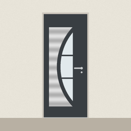 Porte d’entrée Mira sur mesure PVC ou alu, prix en ligne | A2T