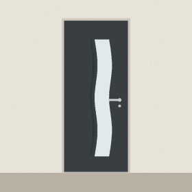 Porte d’entrée Électre sur mesure PVC ou alu, prix en ligne | A2T