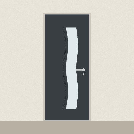 Porte d’entrée Électre sur mesure PVC ou alu, prix en ligne | A2T