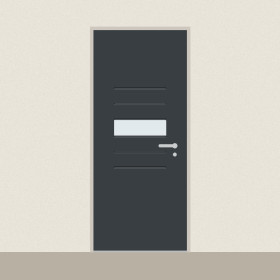 Porte d’entrée Alcyone sur mesure PVC ou alu, prix en ligne | A2T