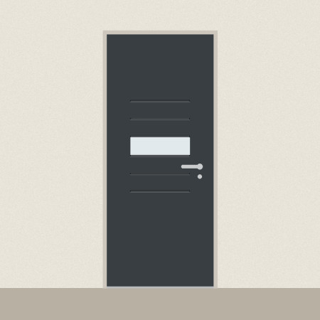 Porte d’entrée Alcyone sur mesure PVC ou alu, prix en ligne | A2T