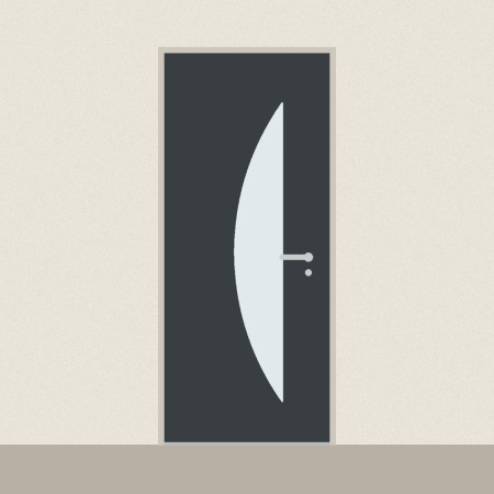 Porte d’entrée Andromède sur mesure PVC ou alu, prix en ligne | A2T