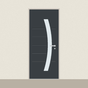 Porte d’entrée Cassiopée sur mesure PVC ou alu, prix en ligne | A2T