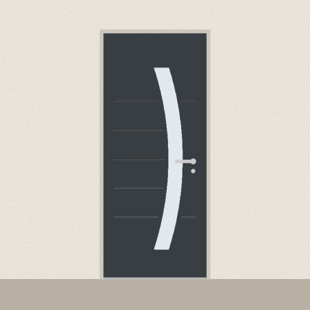Porte d’entrée Cassiopée sur mesure PVC ou alu, prix en ligne | A2T