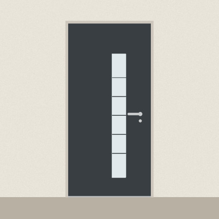 Porte d’entrée Vela sur mesure PVC ou alu, prix en ligne | A2T