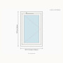 Fenêtre PVC oscillo-battante 1 vantail sur mesure, prix en ligne | A2T