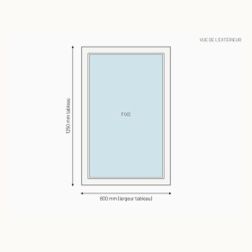 Châssis fixe PVC sur mesure, prix en ligne | A2T