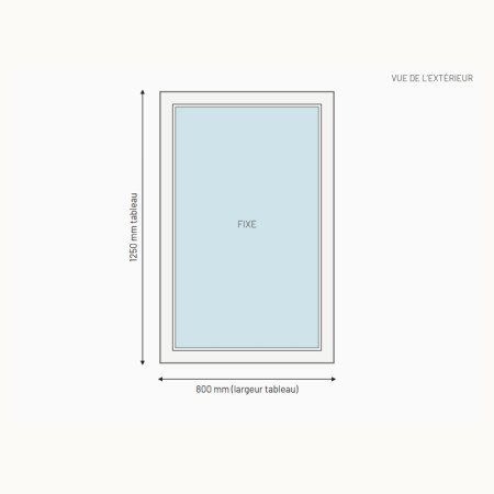 Châssis fixe PVC sur mesure, prix en ligne | A2T