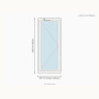 Porte-fenêtre PVC 1 vantail sur mesure, prix en ligne | A2T