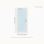 Porte-fenêtre PVC 1 vantail à serrure sur mesure, prix en ligne | A2T