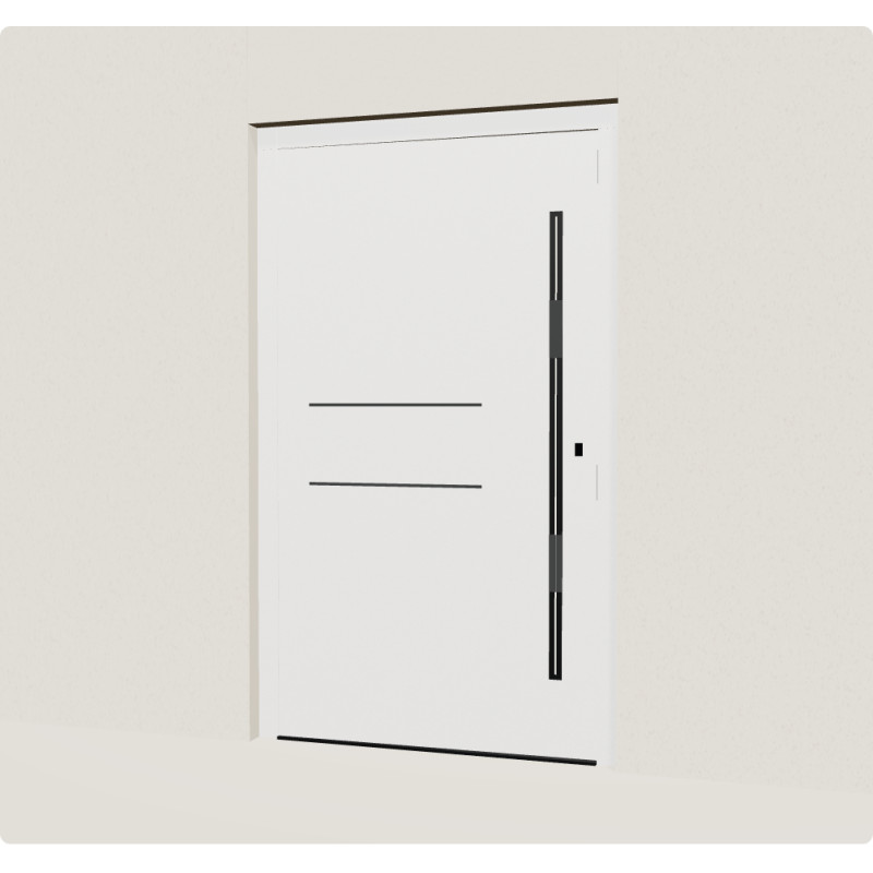 Porte d’entrée pivot Pirnar sur mesure