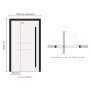 Porte d’entrée pivot Pirnar P_02 sur mesure, prix en ligne | A2T
