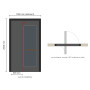 Porte d’entrée pivot Pirnar P_04 sur mesure, prix en ligne | A2T