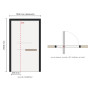 Porte d’entrée pivot Pirnar P_05 sur mesure, prix en ligne | A2T