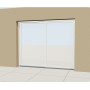 Baie coulissante PVC-alu design galbé sur mesure, prix en ligne | A2T