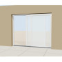 Baie coulissante PVC-alu design galbé sur mesure, prix en ligne | A2T