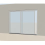 Baie coulissante PVC-alu design cubique sur mesure, prix en ligne | A2T
