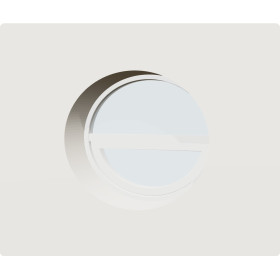 Œil-de-bœuf PVC demi-ouvrant sur mesure, prix en ligne | A2T