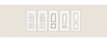 Portes d’entrée classiques moulurées sur mesure, prix en ligne | A2T