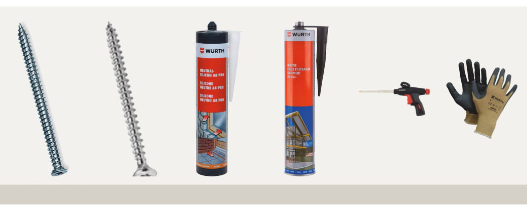 Quincaillerie, chimie et EPI : vis Bétofix, silicone, colle PU | A2T