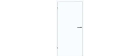 Porte avec panneau à recouvrement de feuillure