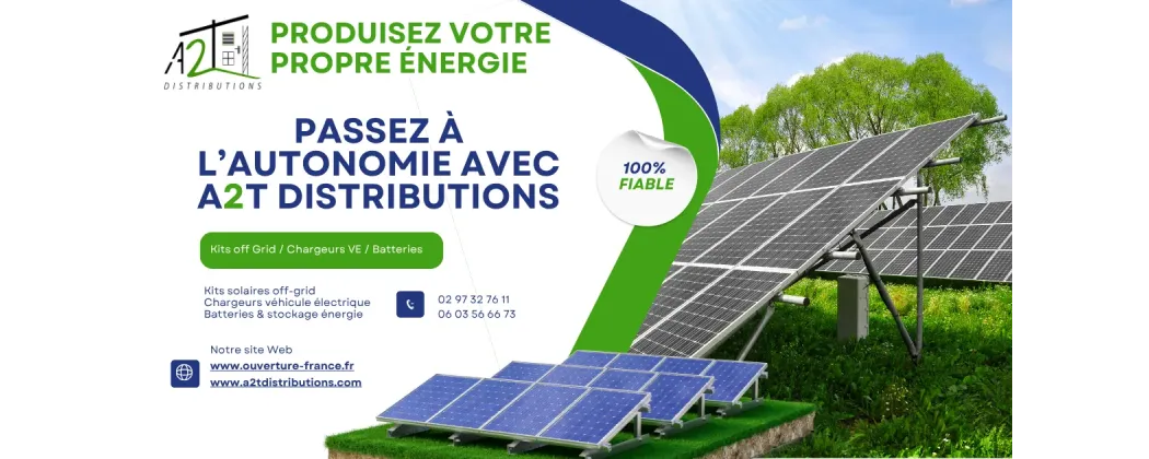 Kits solaires off-grid complets | Autonomie énergétique | A2T LORIENT