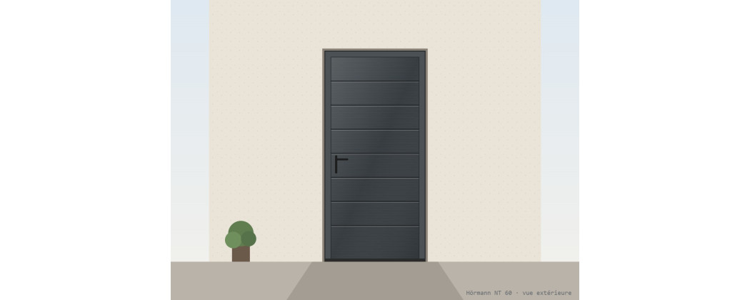 Portillon de garage et porte de service sur mesure Hörmann | A2T