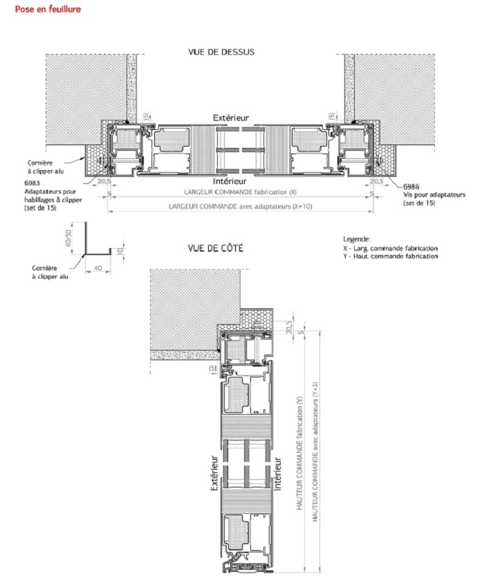 Pose en feuillure pour porte d’entrée