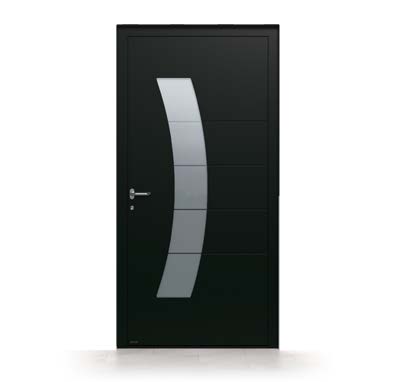 Porte d’entrée aluminium Alençon configurable vue extérieure