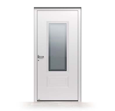 Porte d’entrée aluminium Saint-Lô configurable vue extérieure