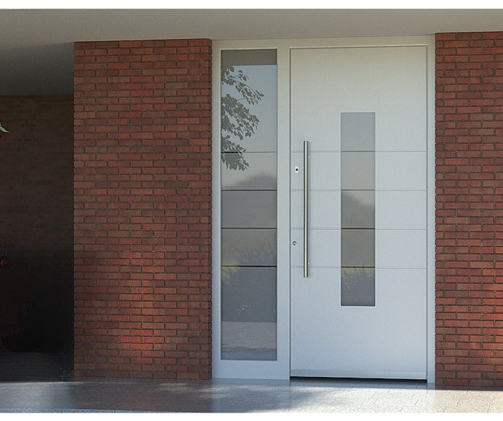 Porte d’entrée aluminium Angers Pirnar Q50