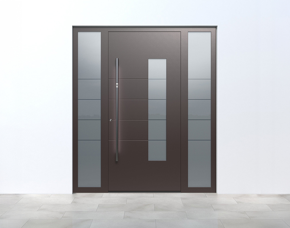 Porte d’entrée aluminium Laval Pirnar Q60