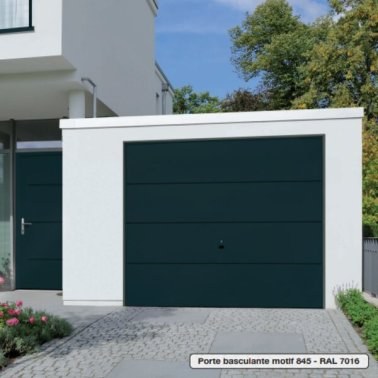 Porte basculante Hörmann Ecostar motif 845 gris anthracite RAL 7016