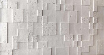Pierre flexible Mosaïque de cubes blancs GR86