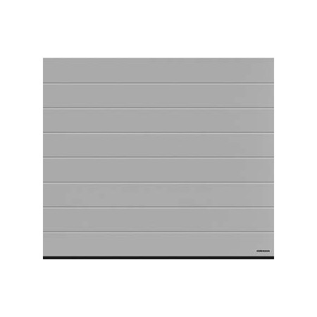 Porte de garage Hörmann RenoMatic Planar rainure M CH 9006 aluminium blanc