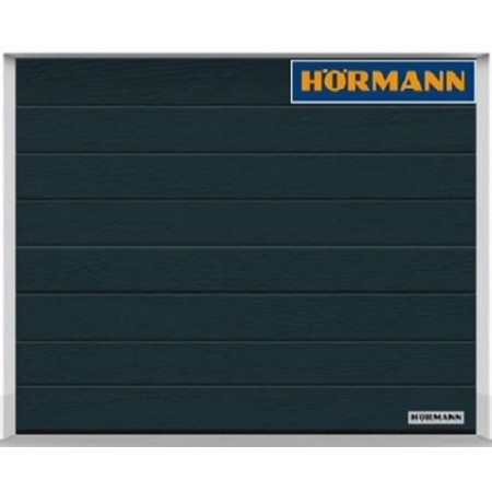 Porte de garage Hörmann RenoMatic Woodgrain rainure M RAL 7016 anthracite