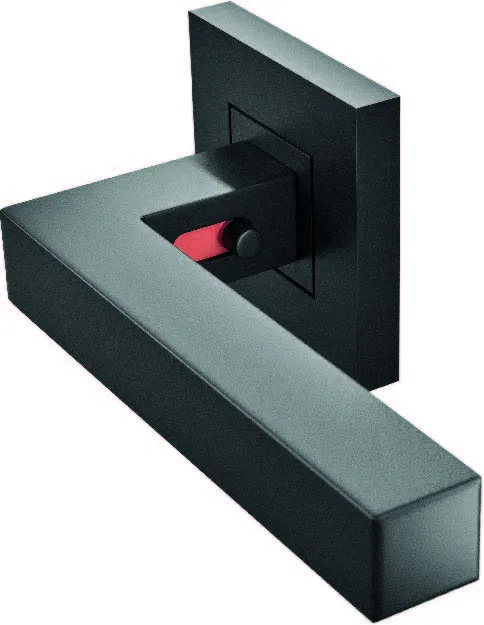 poignée à bord droits avec verrouillage black édition