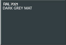 RAL 7021 DARK GREY MAT