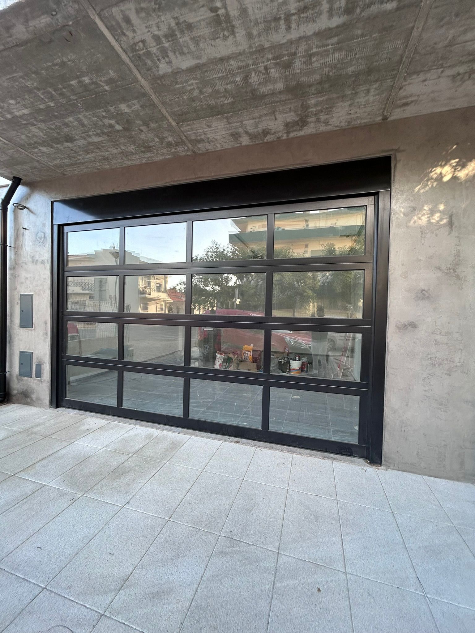 Porte de garage vitree Big Alu chantier France