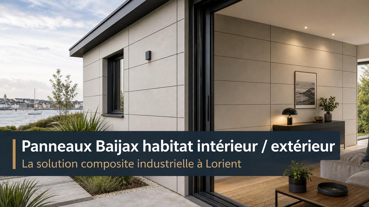Panneaux Baijax habitat intérieur extérieur : la solution composite industrielle à Lorient