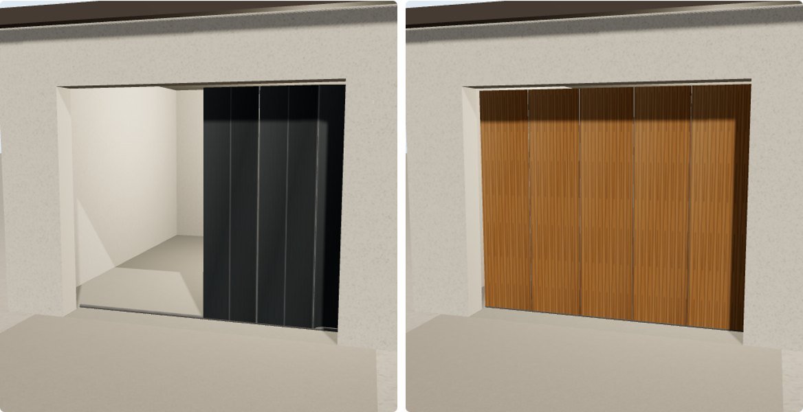 Porte de garage latérale Hörmann HST 42 sur mesure : plafond libre, prix en ligne